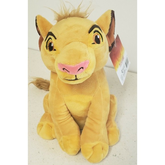 The Lion King Simba Plush Coin Piggy Bank 9" x 7" Disney Stuffed Animal NWT - Picture 1 of 7
